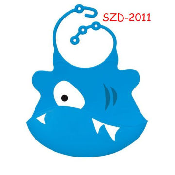 Sammy Shark Silicone Baby Bib/Washable/Crumb Catcher